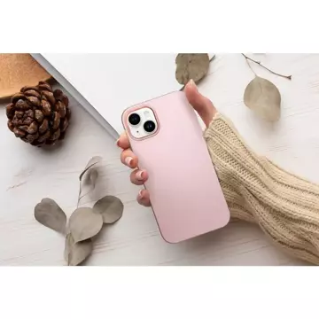 Etui ochronne obudowa Futerał FRAME do iPhone 15 Pro pudrowy róż