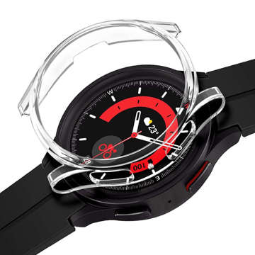 Etui ochronne silikonowe Alogy nakładka Case do Samsung Galaxy Watch 5 Pro 45mm Clear