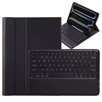 Etui ochronne z klawiaturą do Apple iPad Pro 13" M4 2024 7gen Alogy Keyboard case z miejscem na rysik klawiatura Bluetooth czarne 