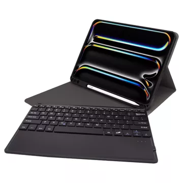 Etui ochronne z klawiaturą do Apple iPad Pro 13" M4 2024 7gen Alogy Keyboard case z miejscem na rysik klawiatura Bluetooth czarne 