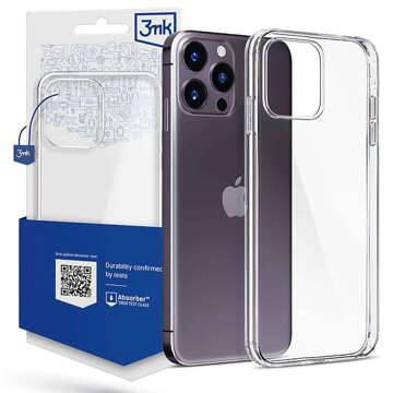 Etui pancerne do iPhone 15 Pro 3mk Armor Case Clear ochronne plecki przezroczyste + Szkło