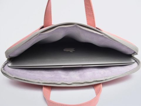 Etui pokrowiec JIQUANMEI torba do laptopa 15.6"  do MacBook Air/ Pro Różowe