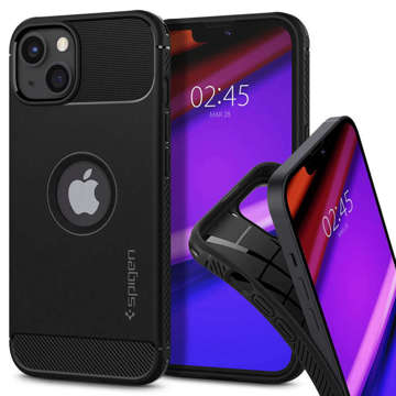 Etui pokrowiec futerał Spigen Rugged Armor do Apple iPhone 13 Matte Black