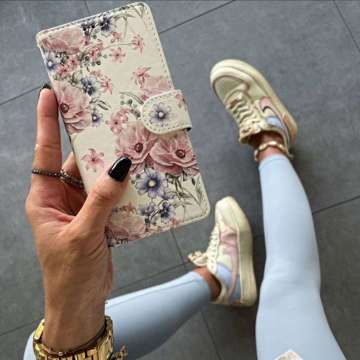 Etui portfel Wallet do Samsung Galaxy A53 5G Blossom Flower