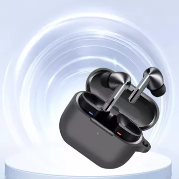 Etui silikonowe case pokrowiec na słuchawki obudowa do Samsung Galaxy Buds 3 / 3 Pro Czarne