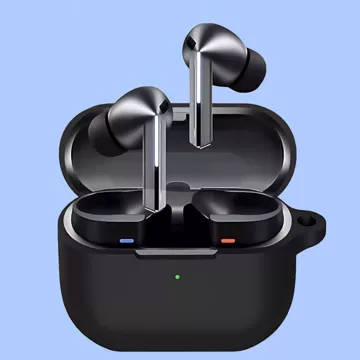 Etui silikonowe case pokrowiec na słuchawki obudowa do Samsung Galaxy Buds 3 / 3 Pro Czarne