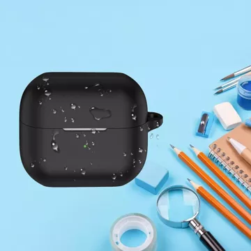 Etui silikonowe case pokrowiec na słuchawki obudowa do Samsung Galaxy Buds 3 / 3 Pro Czarne