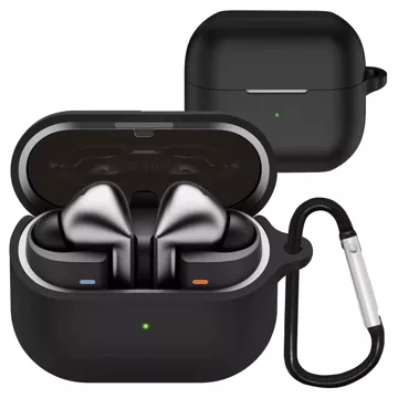 Etui silikonowe case pokrowiec na słuchawki obudowa do Samsung Galaxy Buds 3 / 3 Pro Czarne