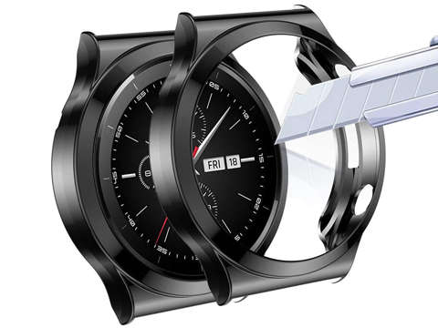 Etui silikonowe nakładka z folią ochronną Alogy do Huawei Watch GT 2 Pro