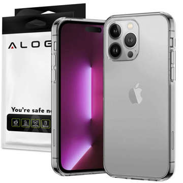 Etui silikonowe obudowa Alogy case do Apple iPhone 14 Pro Max Przezroczyste + Szkło