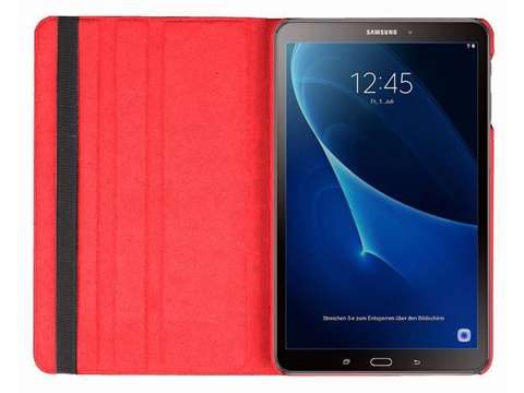 Etui skórzane obrotowe 360° do Samsung Galaxy Tab A 10.1 T580/ T585 Czerwone