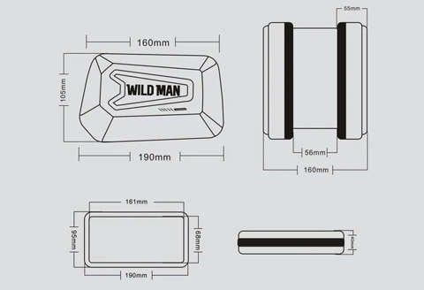 Etui torba sakwa na rower uchwyt rowerowy Wildman Bag E6S 1,2l 6.7 Czarny