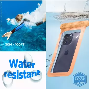 Etui wodoodporne Spigen A601 Universal Waterproof Case Apricot
