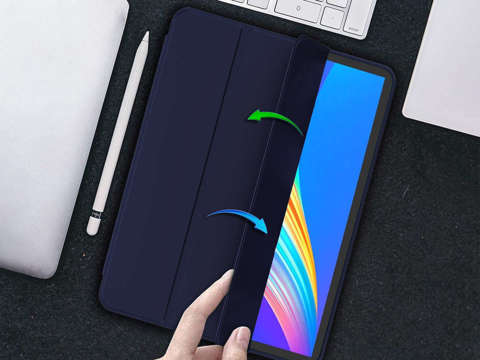 Etui z klapką obudowa Alogy Smart Case Pencil do iPad Pro 12.9 2020 / 2021 / 2022 / iPad Air 13 2024 Granatowy