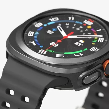 Etui ze szkłem Ringke Slim & Tempered Glass do Samsung Galaxy Watch Ultra (47 mm) Titanium Black