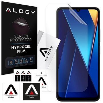 Folia Hydrożelowa do Xiaomi Poco C65 ochronna na telefon na ekran Alogy Hydrogel Film