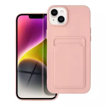 Futerał CARD CASE do IPHONE 14 PLUS różowy