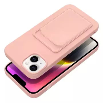 Futerał CARD CASE do IPHONE 14 PLUS różowy