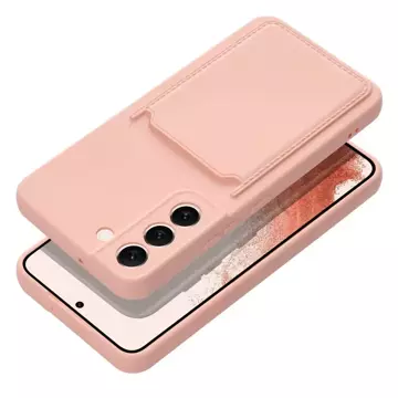 Futerał CARD CASE do SAMSUNG A53 5G różowy