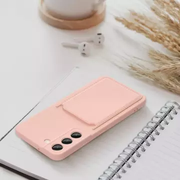 Futerał CARD CASE do SAMSUNG A53 5G różowy