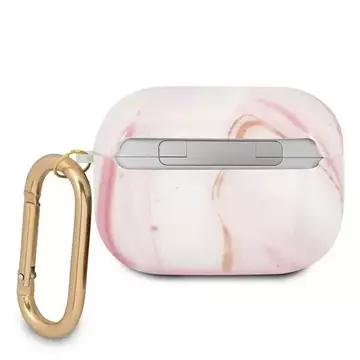 Guess GUAPUNMP AirPods Pro cover różowy/pink Marble Collection