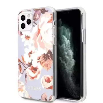 Guess GUHCN65IMLFL02 iPhone 11 Pro Max liliowy/lilac N°2 Flower Collection