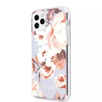 Guess GUHCN65IMLFL02 iPhone 11 Pro Max liliowy/lilac N°2 Flower Collection