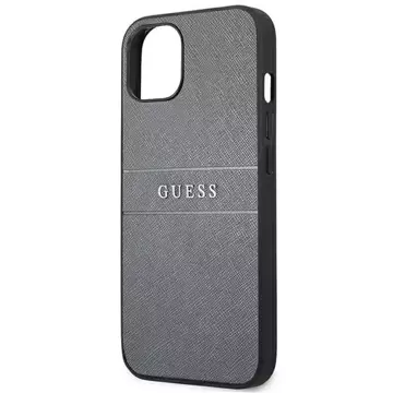Guess GUHCP13SPSASBGR iPhone 13 mini 5,4" szary/grey Saffiano Strap