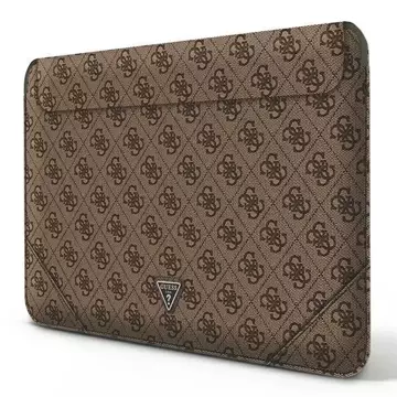 Guess Sleeve GUCS16P4TW 16" brązowy /brown 4G Uptown Triangle logo