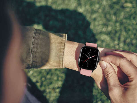 Gumowy Uniwersalny pasek sportowy Alogy soft band do smartwatcha 20mm Beżowy