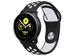 Gumowy Uniwersalny pasek sportowy Alogy soft band do smartwatcha 22mm Czarno-biały