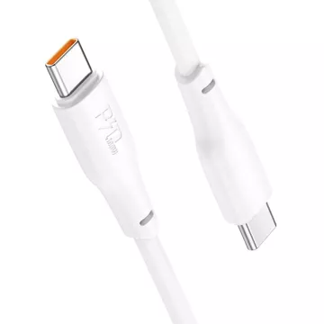 HOCO Kabel Typ C do Typ C X93 1 m Biały PD 100W 3A Szybkie Ładowanie