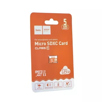 HOCO Karta Pamięci microSD 128GB Class 10 Szybki Odczyt 100MB/s