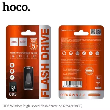 HOCO Pendrive UD5 128GB USB 3.0 Metalowy, Kompaktowy, Wytrzymały