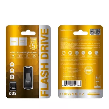 HOCO Pendrive UD5 16GB USB 3.0 Wytrzymały, Kompaktowy, Szybki Transfer