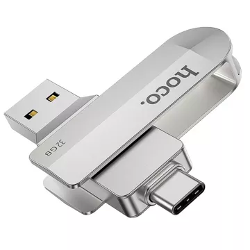 HOCO Pendrive USB A + Typ C UD10 32GB USB 3.0 Rotacyjny, Szeroka Kompatybilność