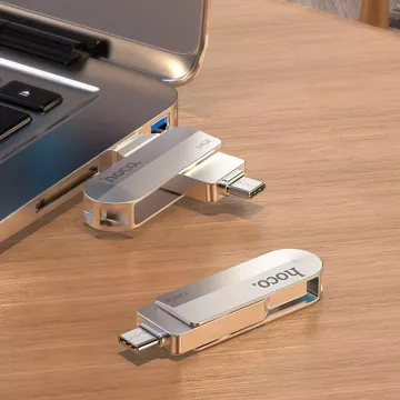 HOCO Pendrive USB A + Typ C UD10 32GB USB 3.0 Rotacyjny, Szeroka Kompatybilność