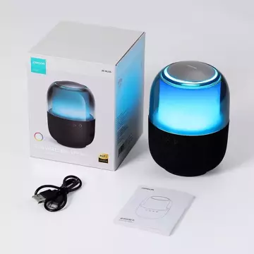 Joyroom głośnik bezprzewodowy Bluetooth 5.3 RGB 8W czarny (JR-ML05)