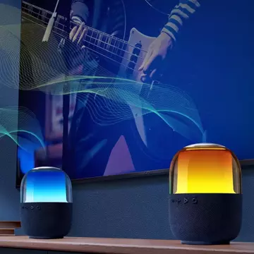 Joyroom głośnik bezprzewodowy Bluetooth 5.3 RGB 8W czarny (JR-ML05)