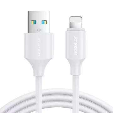 Joyroom kabel do ładowania / transmisji danych USB - Lightning 2.4A 1m biały (S-UL012A9)