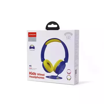 Joyroom nauszne słuchawki 3,5mm mini jack dla dzieci dziecięce niebieski (JR-HC1 blue)