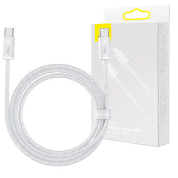 Kabel 1m Baseus Dynamic USB-C do USB-C 100W 480 Mbps Biały