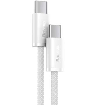 Kabel 1m Baseus Dynamic USB-C do USB-C 100W 480 Mbps Biały