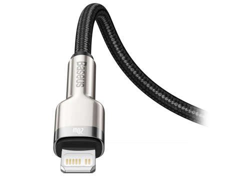 Kabel 1m Baseus Metal przewód USB-C Type C na Lightning PD 20W Black