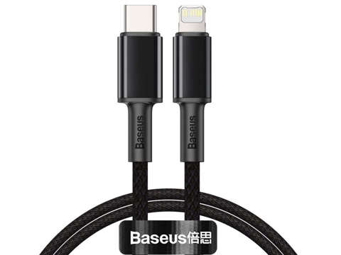 Kabel 1m Baseus przewód USB-C Type C na Lightning PD 20W Grey