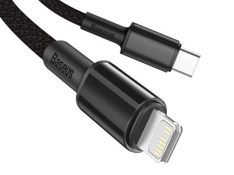 Kabel 1m Baseus przewód USB-C Type C na Lightning PD 20W Grey