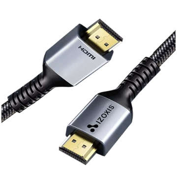 Kabel 2m Nylonowy oplot Wzmocniony HDMI 8K 60Hz 48Gbps 2.1 przewód do przesyłania obrazu i dźwięku High Speed