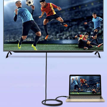 Kabel 2m Nylonowy oplot Wzmocniony HDMI 8K 60Hz 48Gbps 2.1 przewód do przesyłania obrazu i dźwięku High Speed
