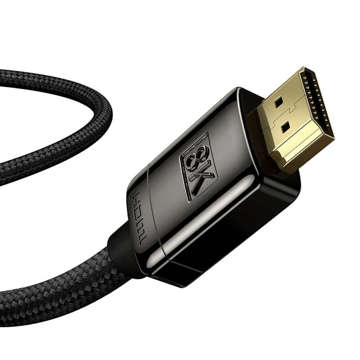 Kabel 3m Baseus High Definition Series HDMI 2.1 8K 60Hz 3D HDR 48Gbps Czarny
