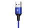 Kabel Baseus Rapid 3w1 iPhone micro USB USB-C 3A niebieski